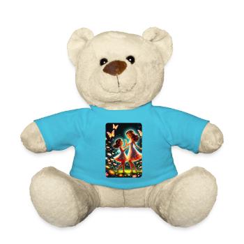 personalized design mother's gift - Teddy Bear - atoll blue - Front