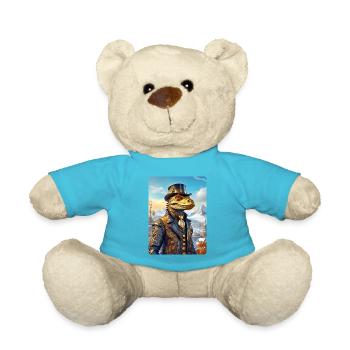 Steampunk Winterlandschaft Dino 1.7 - Teddy - Atollblau - Vorne