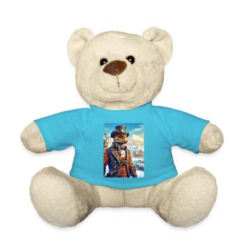 Steampunk Winterlandschaft Dino 1.11 - Teddy - Atollblau - Vorne