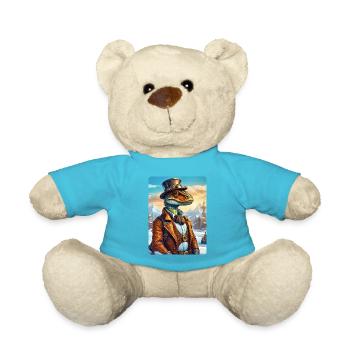 Steampunk Winterlandschaft Dino 1.18 - Teddy - Atollblau - Vorne