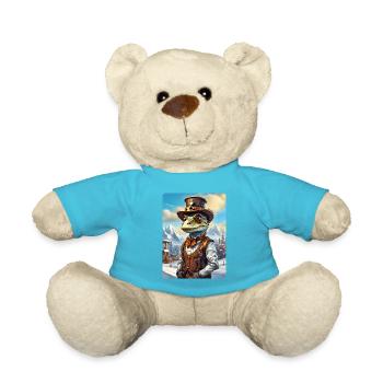 Steampunk Winterlandschaft Dino 1.16 - Teddy - Atollblau - Vorne