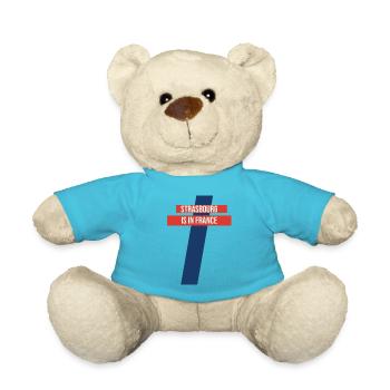 Strasbourg is in France - Teddy Bear - atoll blue - Front