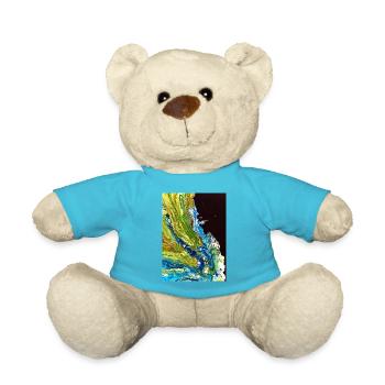 Abstract landscape - Teddy Bear - atoll blue - Front