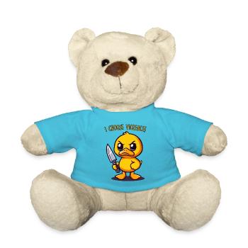 I Choose Violence - Teddy Bear - atoll blue - Front