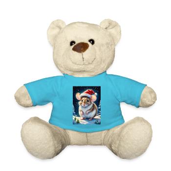 Winterlandschaft Maus 1.3 - Teddy - Atollblau - Vorne