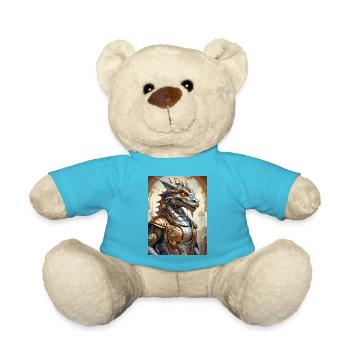 Steampunk Dragon 1.10 - Teddy Bear - atoll blue - Front