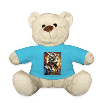 Steampunk Dragon 1.8 - Teddy Bear - atoll blue - Front
