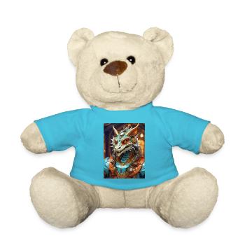 Steampunk Dragon 1.1 - Teddy Bear - atoll blue - Front