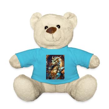 Steampunk Dragon 1.19 - Teddy Bear - atoll blue - Front