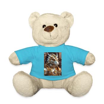 Steampunk Dragon 1.12 - Teddy Bear - atoll blue - Front