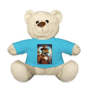 Steampunk Dino 1.1 - Teddy Bear - atoll blue - Front