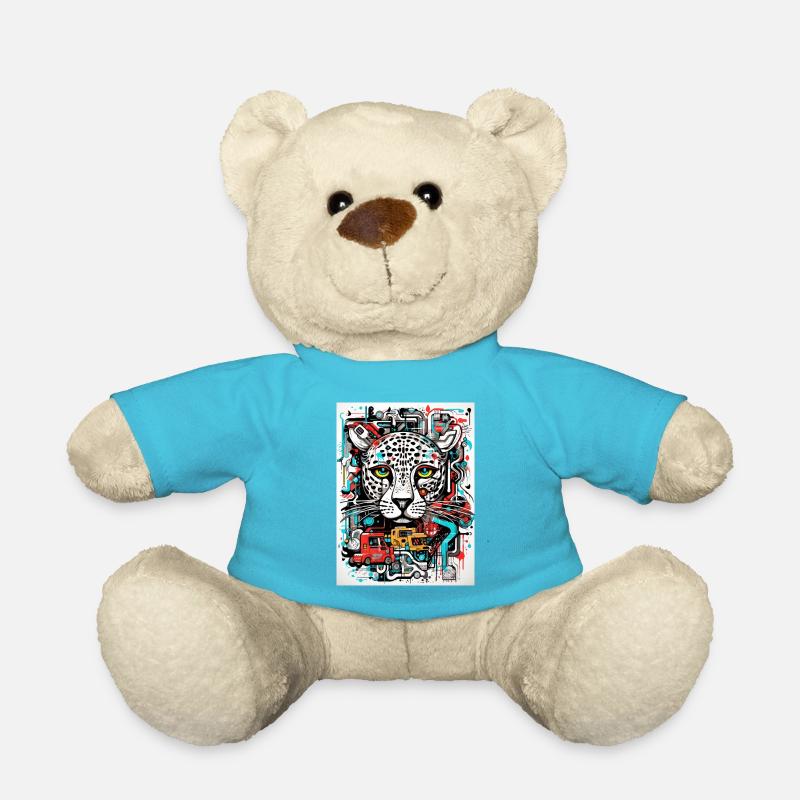 [] Léopard doucement triste - Nounours - bleu outremer