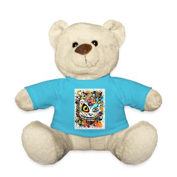 [MB] Cheerful Mystery: Colorful Harmony - Teddy Bear - atoll blue - Front