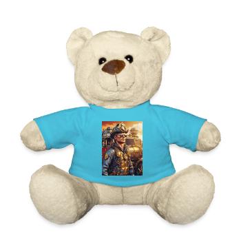 Homme pompier steampunk 1.2 - Nounours - bleu outremer - Devant