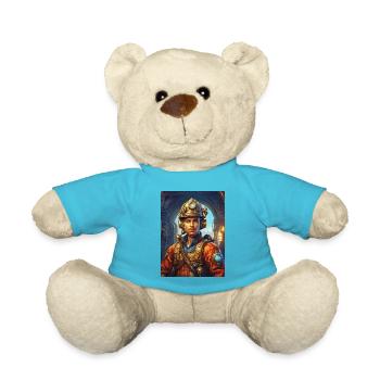 Homme pompier steampunk 1.1 - Nounours - bleu outremer - Devant