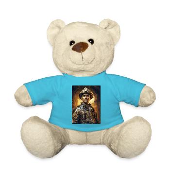 Homme pompier steampunk 1.8 - Nounours - bleu outremer - Devant