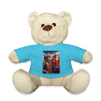 Homme pompier steampunk 1.27 - Nounours - bleu outremer - Devant
