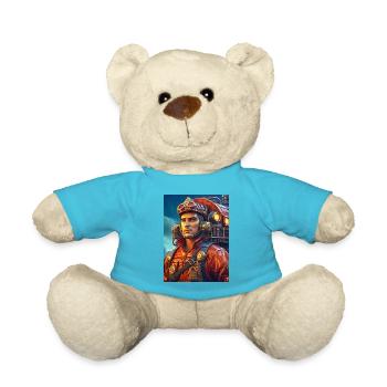 Homme pompier steampunk 1.15 - Nounours - bleu outremer - Devant