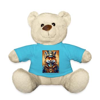 Steampunk Firefighter Fox 1.12 - Teddy Bear - atoll blue - Front
