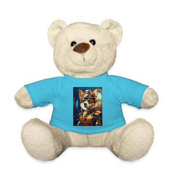 Chien Steampunk 1.7 - Nounours - bleu outremer - Devant