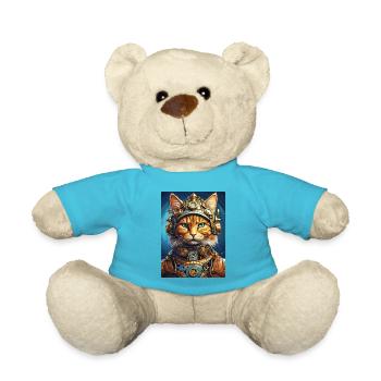 Chat steampunk 1.13 - Nounours - bleu outremer - Devant