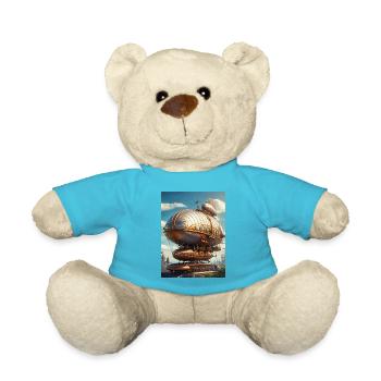 Steampunk Airship 1.2 - Teddy Bear - atoll blue - Front