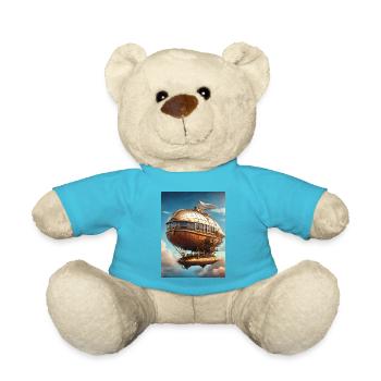 Steampunk Airship 1.3 - Teddy Bear - atoll blue - Front