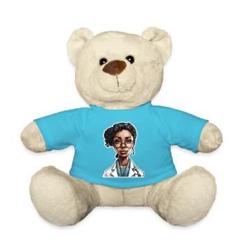 Médecin / professionnel de la santé / médecin / profession / spécialiste - Nounours - bleu outremer - Devant