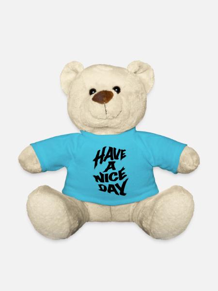 Have a nice day - Teddy Bear - atoll blue