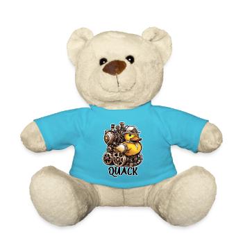 Gummiente / Badeente / Wasser / Badewanne - Teddy - Atollblau - Vorne