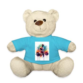 Gewichtheber - Teddy - Atollblau - Vorne