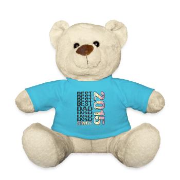 Bester Papa der Welt seit 2015 Vatertag - Teddy - Atollblau - Vorne