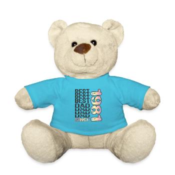 Bester Papa der Welt seit 1981 Vatertag - Teddy - Atollblau - Vorne