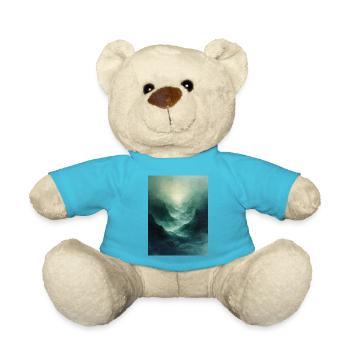 Poster Geo Nature Paint 17 - Teddy Bear - atoll blue - Front
