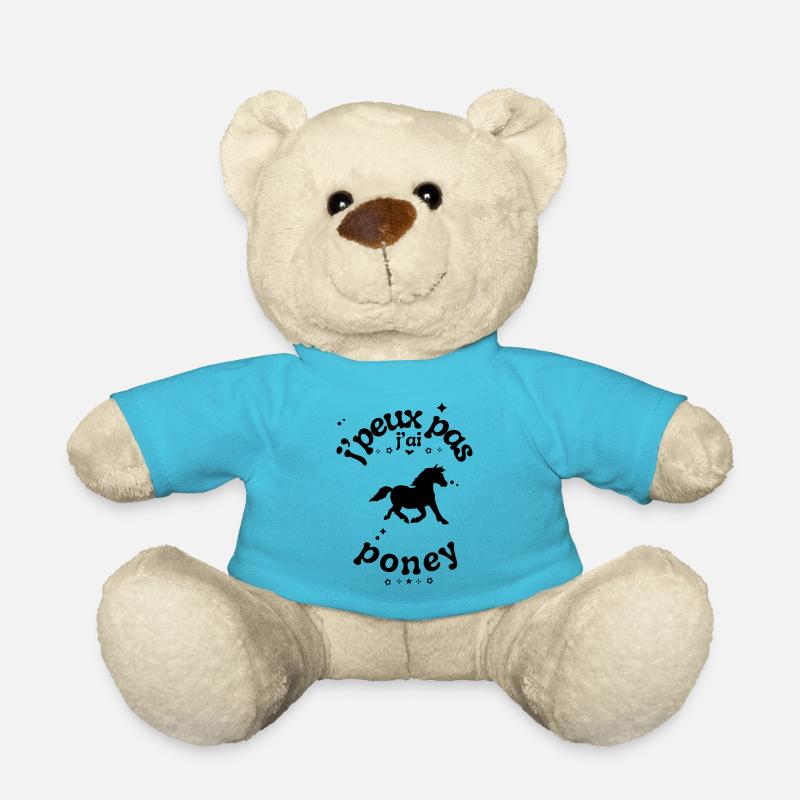 J peux pas j ai poney - Nounours - bleu outremer