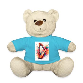 Aquarell-Harfe - Teddy - Atollblau - Vorne