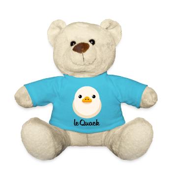 Küken Hell le Quack für helle Untergründe - Teddy - Atollblau - Vorne