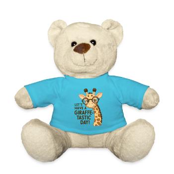 Lasst uns einen fantastischen Tag haben - Giraffe - Teddy - Atollblau - Vorne