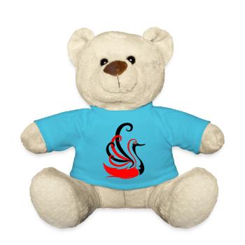 schwan - Teddy - Atollblau - Vorne