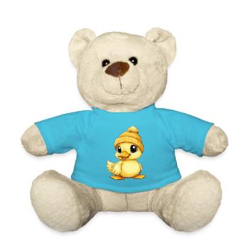 Ente Süß Niedlich Baby Kinder Tier Entchen Cartoon - Teddy - Atollblau - Vorne