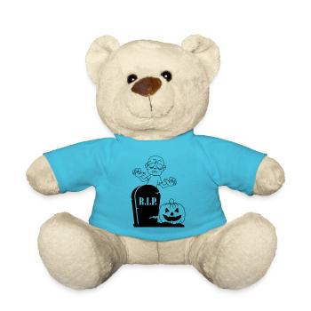 rip pumpkin zombie - Teddy - Atollblau - Vorne