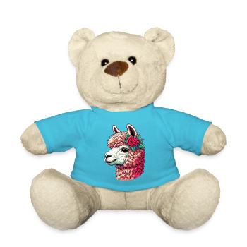 Alpaca - Teddy Bear - atoll blue - Front