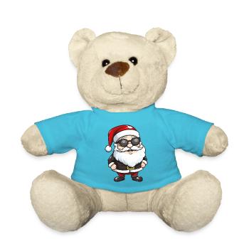 Santa Claus Sunglasses - Teddy Bear - atoll blue - Front