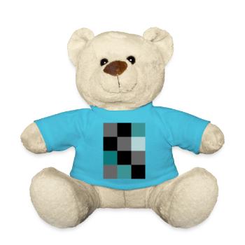 Teal Pixel - Teddy Bear - atoll blue - Front