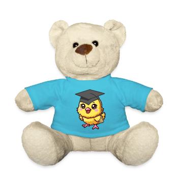 Chicks Student Studying School Enrollment Children - Teddy Bear - atoll blue - Front