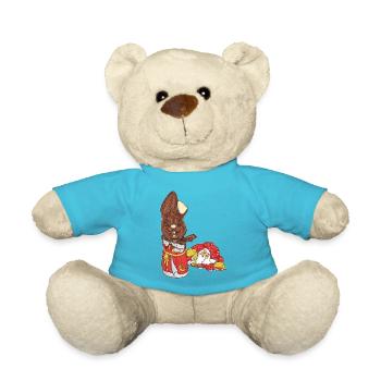 Noël // Pâques // Illustration - Nounours - bleu outremer - Devant