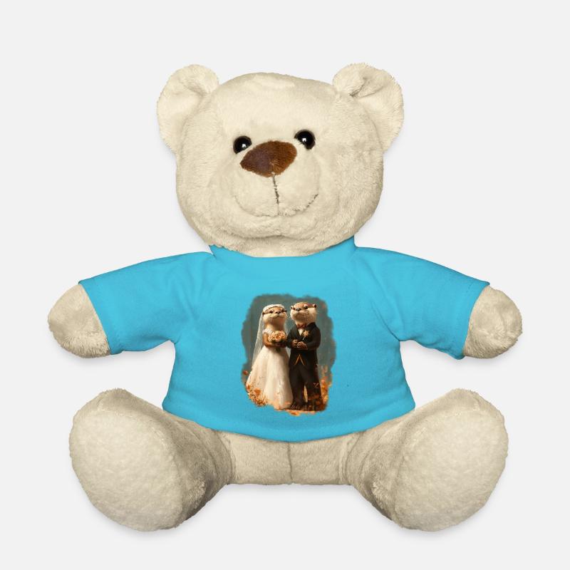 Otter Hochzeitspaar - Teddy - Atollblau