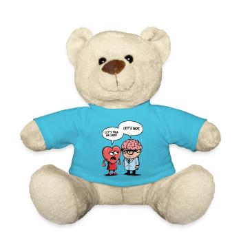 Liebe und Hirn - Teddy - Atollblau - Vorne