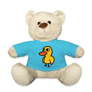 Cartoon Duck - Teddy Bear - atoll blue - Front