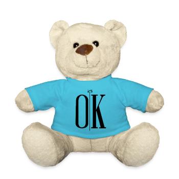 it's OK - Teddy Bear - atoll blue - Front
